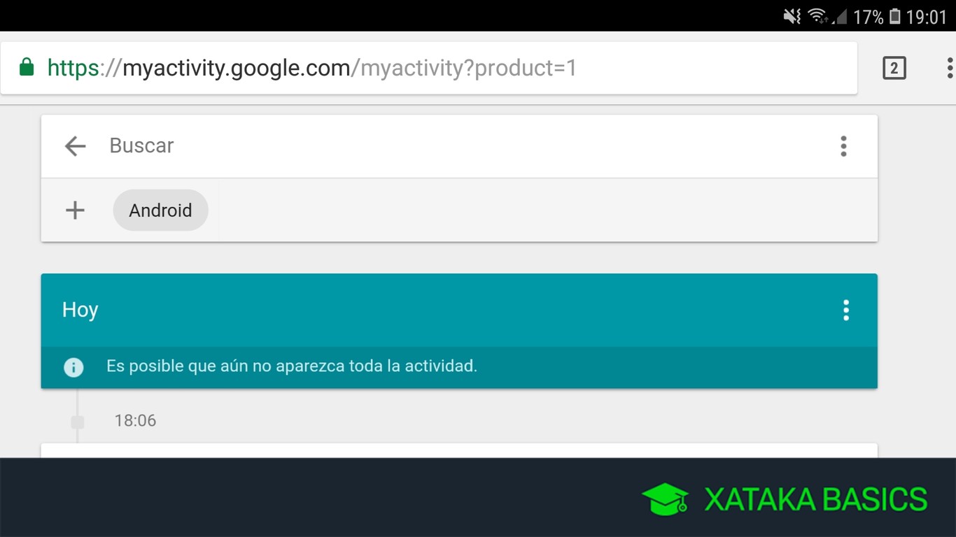 Cómo borrar tu historial de Google en tu móvil Android