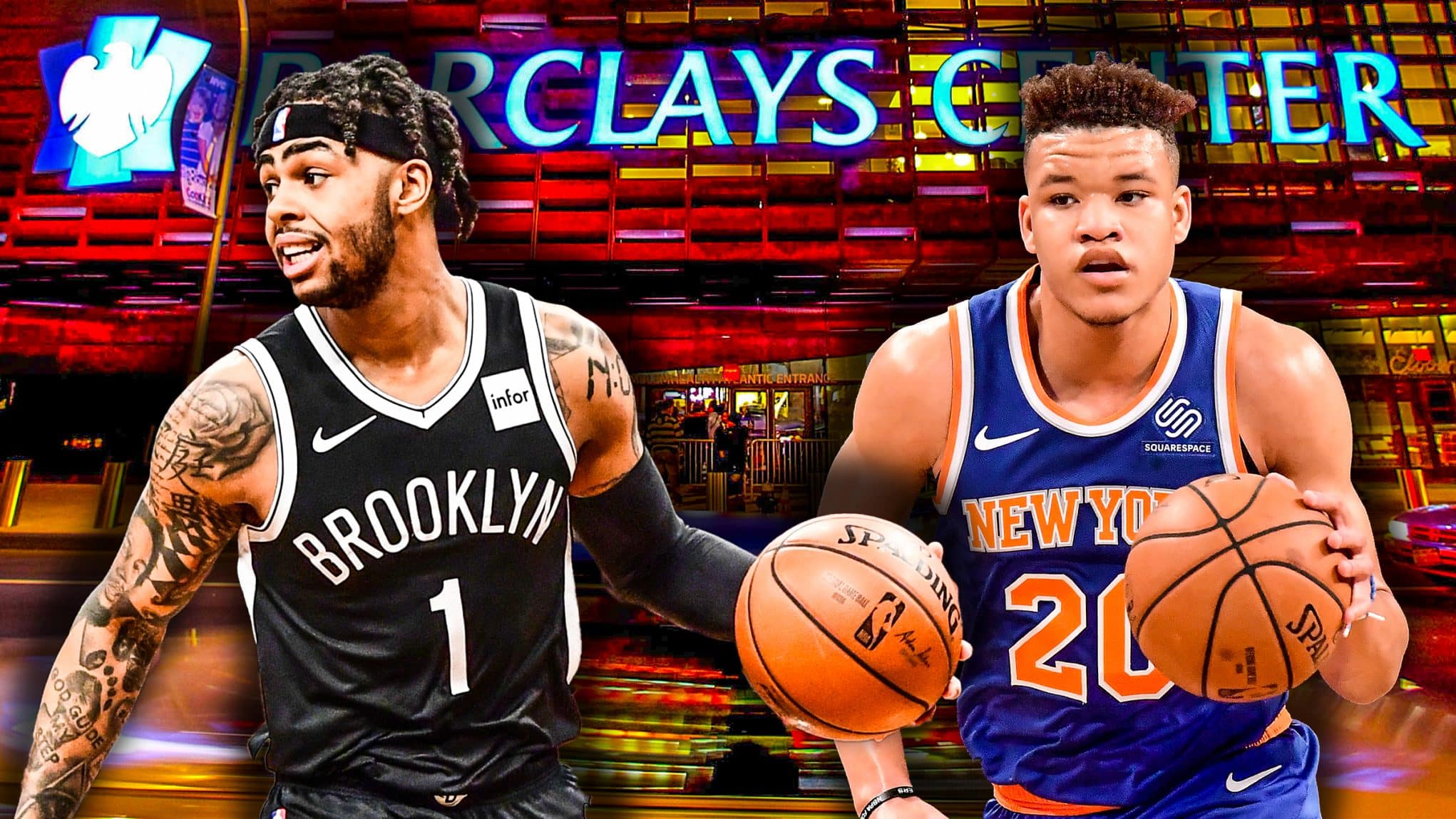 Equipos de la NBA Knicks de NY y Brooklyn Nets donan