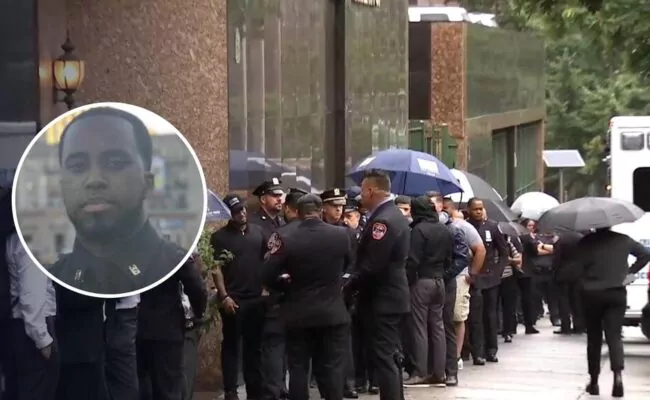 Pesar en velatorio de policía dominicano ultimado por su padre en Nueva York