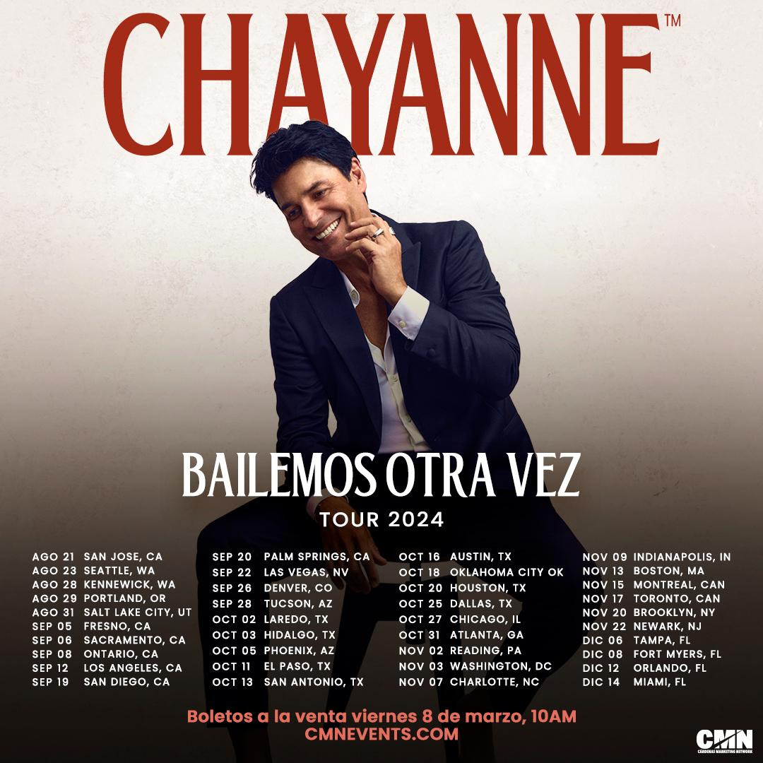 Cantante Chayanne regresa a los escenarios